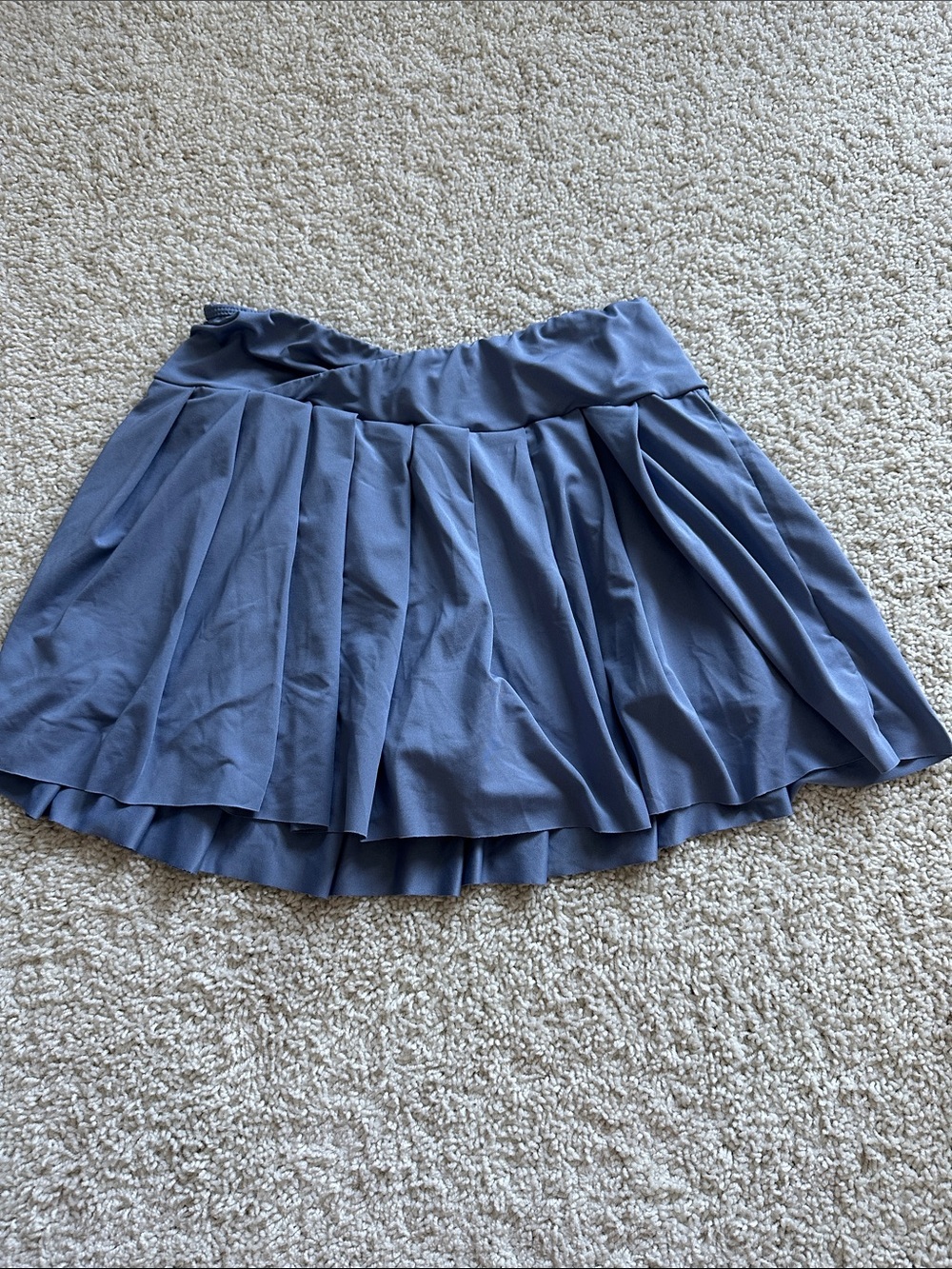 Women’s Pleated Mini Skort - Slate Blue
